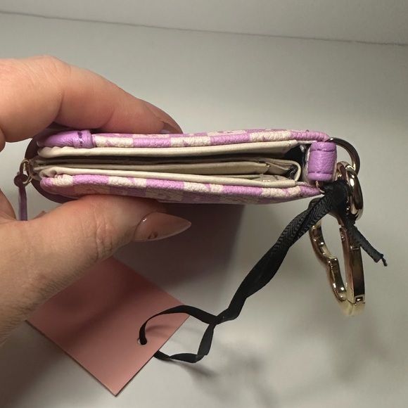 Juicy Couture NWT Miss Juicy Tab Wallet in Violet Tulle and Sand Faux Leather - Picture 5 of 15